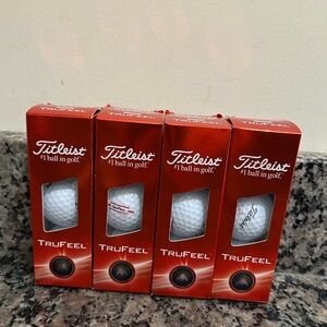 NEW IN BOX! Lot of 12 TruFeel Golf Balls - Red Packaging